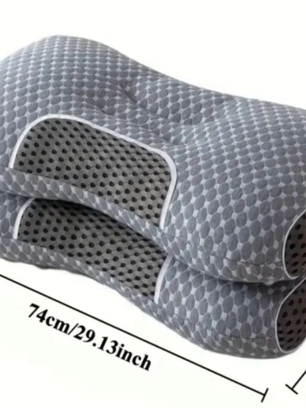 Gray Cooling Contour Neck Pillow. New in package